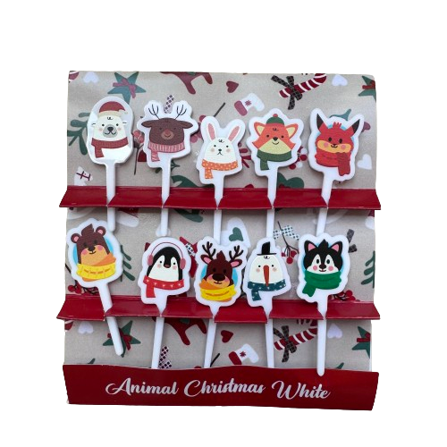 Animal Christmas Ep 2 Acrylic Food Pick