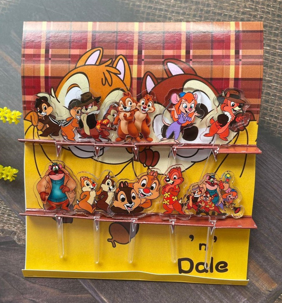 Chip 'n Dale Acrylic Food Picks