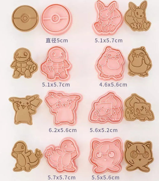 Pokemon Body Cutter & Stamp Set