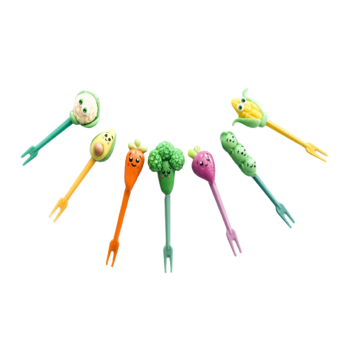 Vegetable Handmade Food Picks (7 pieces)