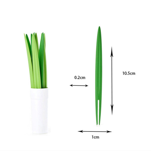 Long Garden Leaf Food Forks