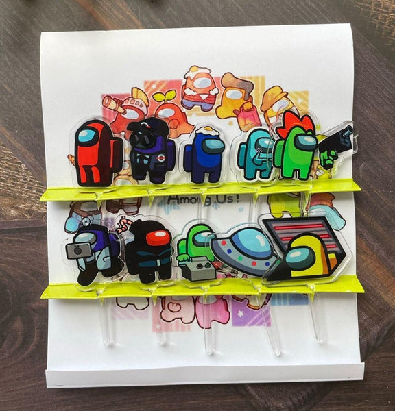 Among Us Acrylic Food Picks