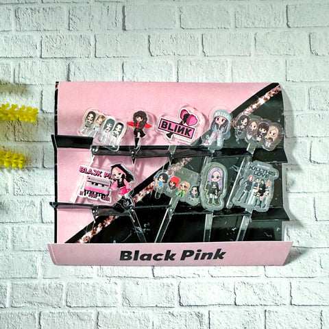Black Pink Acrylic Food Picks