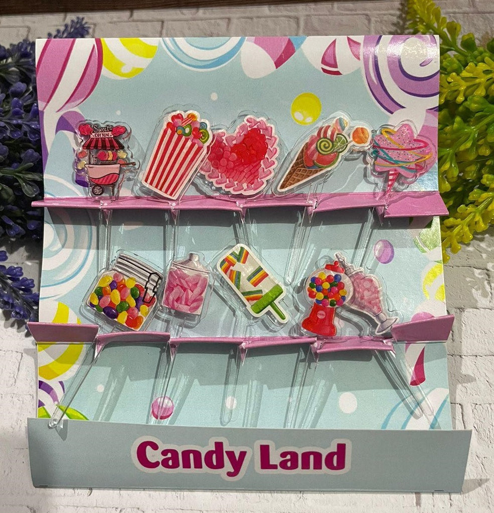 Candy Land Acrylic Food Picks