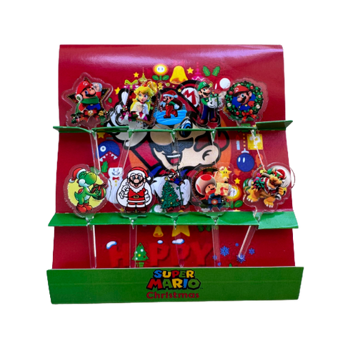 Christmas Super Mario Acrylic Food Pick