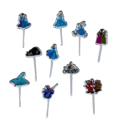 Cinderella Acrylic Food Picks