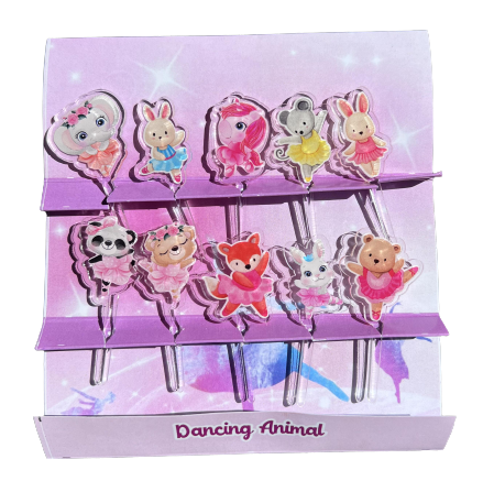 Dancing Animals Acrylic Food Picks