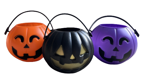 Halloween Pumpkin Bucket Trio
