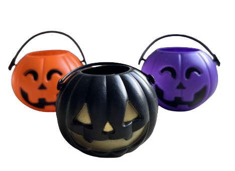 Halloween Pumpkin Bucket Trio