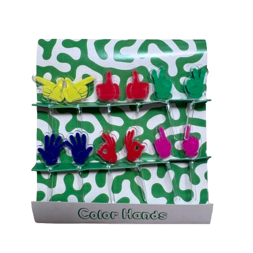 Hand Signs Acrylic Food Picks