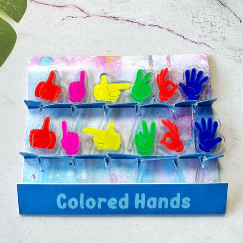 Hand Signs Acrylic Food Picks