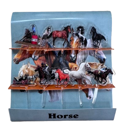 Horses Acrylic Food Pick