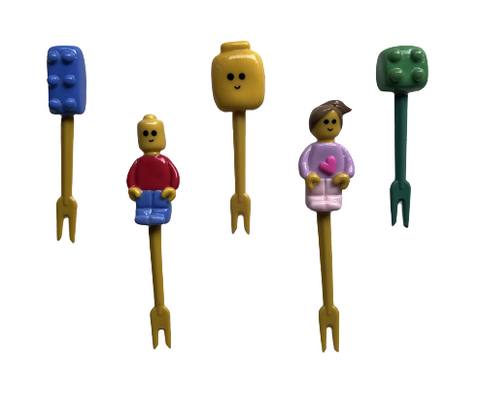 Lego Handmade Food Picks