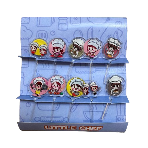 Little Chef Acrylic Food Picks