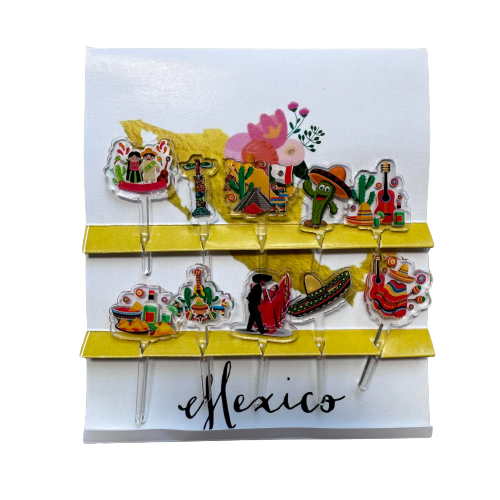 Mexico Acrylic Food Picks