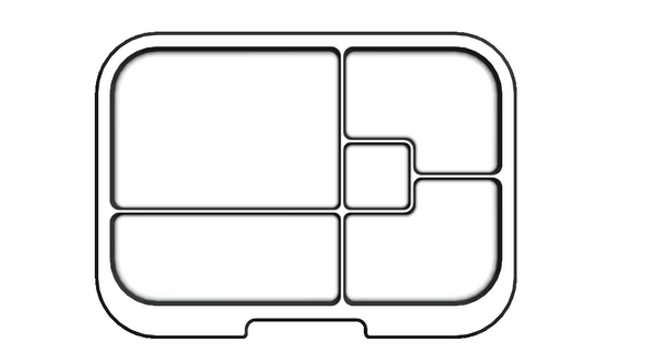 Munch Box Layout Midi5 Clear Tray – My Munchbox
