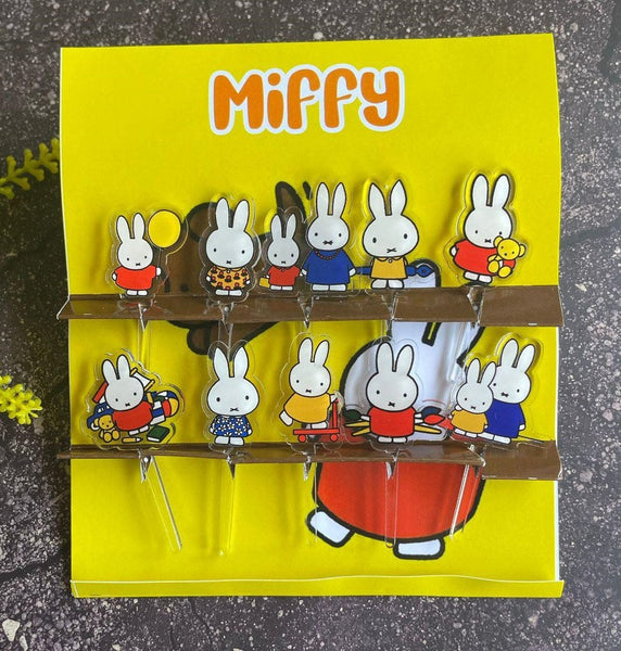 Miffy Acrylic Food Picks