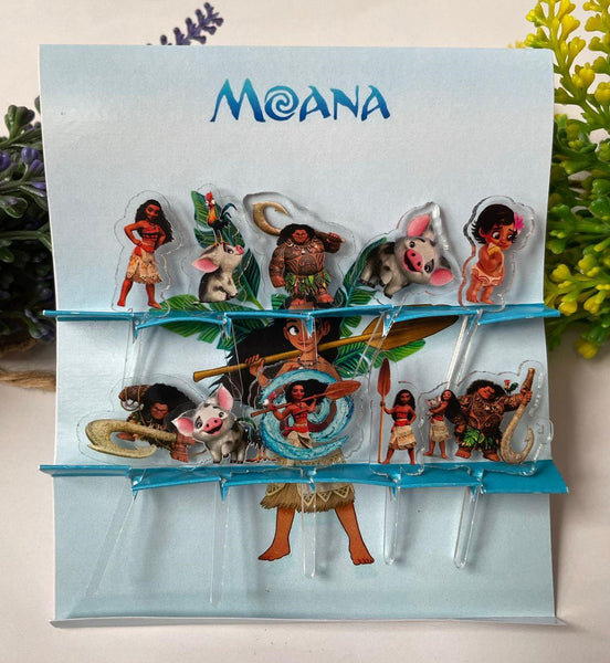 Moana Acrylic Food Picks
