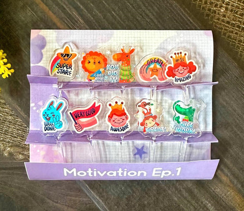 Motivation Ep1 Acrylic Food Picks