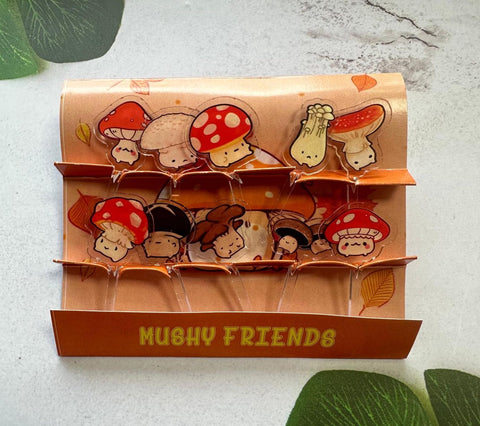 Mushy Friends Acrylic Food Picks