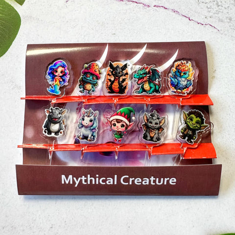 Mythical Creatures Acrylic Food Pick
