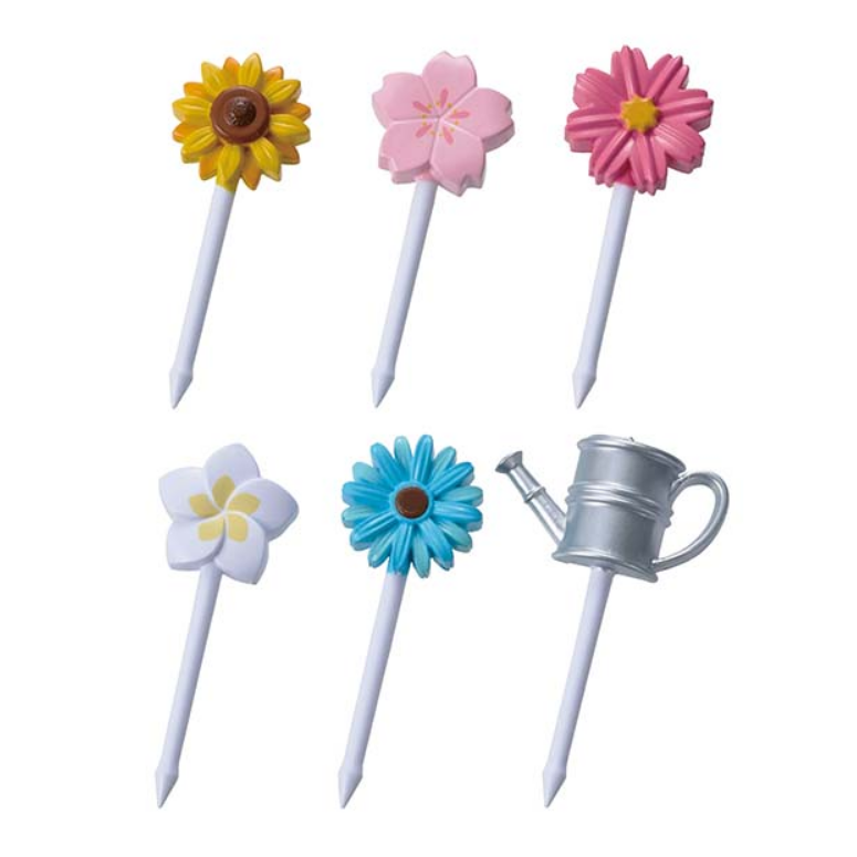 Flower Bloom Food Picks