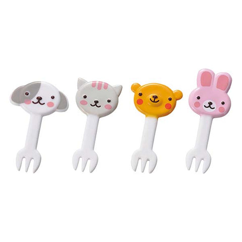 Four Animals Food Forks - Set B