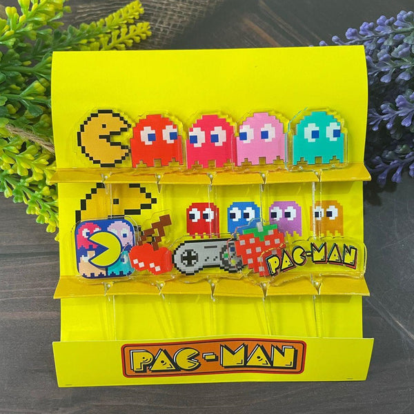 Pac Man Acrylic Food Picks