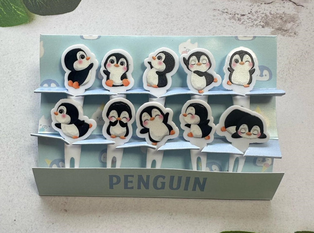 Penguin Acrylic Food Pick