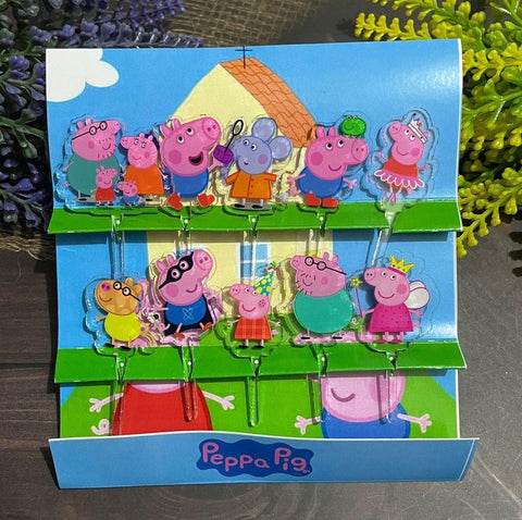 Peppa Pig Acrylic Food Picks