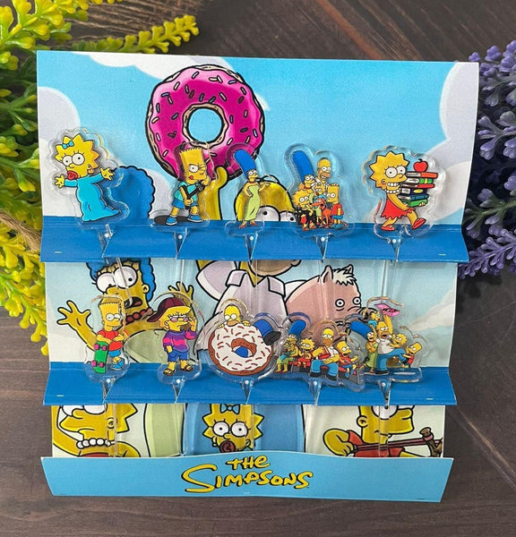 The Simpsons Acrylic Food Picks