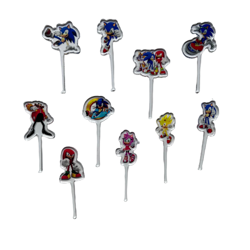 Sonic The Hedgehog Acrylic Food Picks