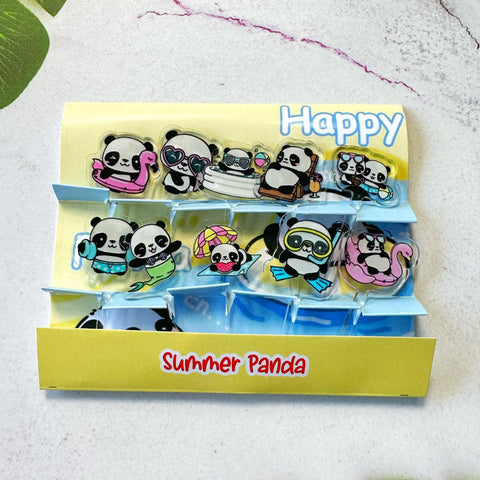 Summer Panda Acrylic Food Pick