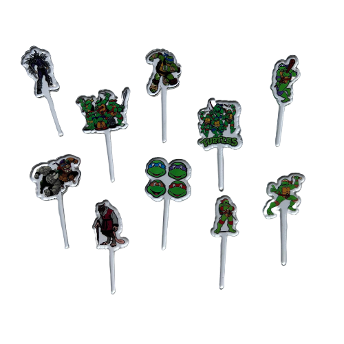 Teenage Mutant Ninja Turtles Acrylic Food Picks