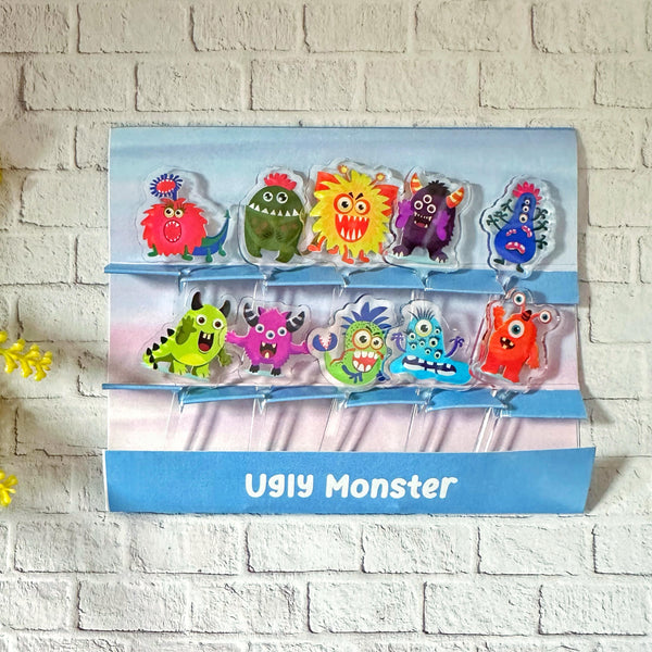 Ugly Monsters Acrylic Food Picks