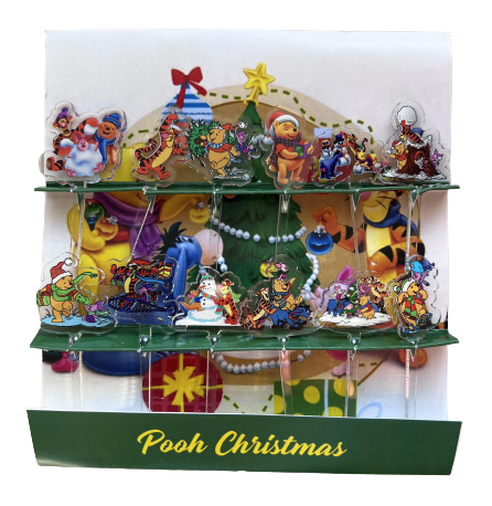 Winnie Pooh Christmas Acrylic Food Picks