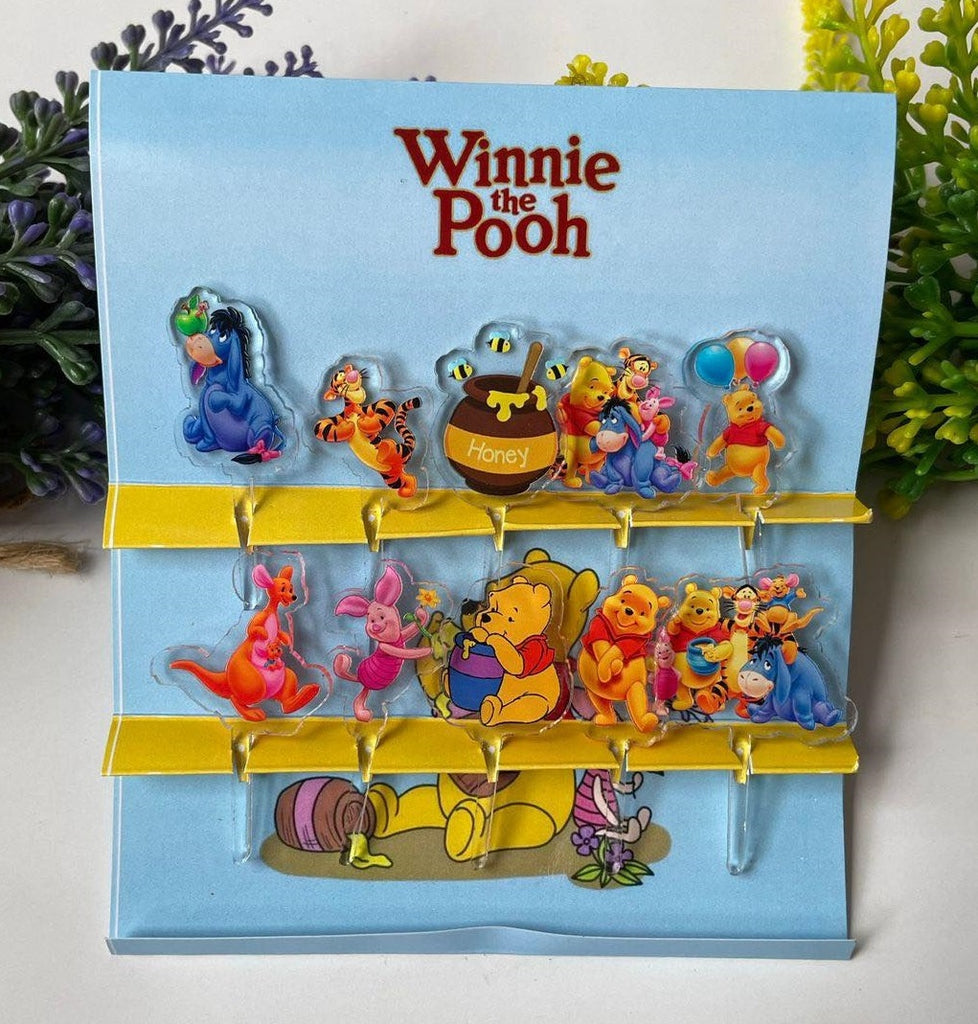 Winnie the Pooh Acrylic Food Picks