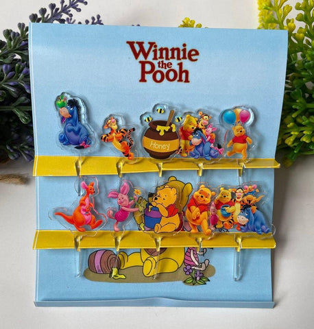 Winnie the Pooh Acrylic Food Picks