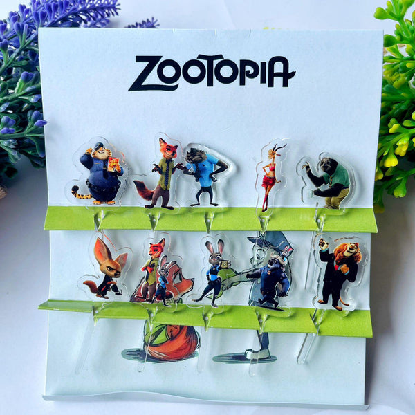 Zootopia Acrylic Food Picks