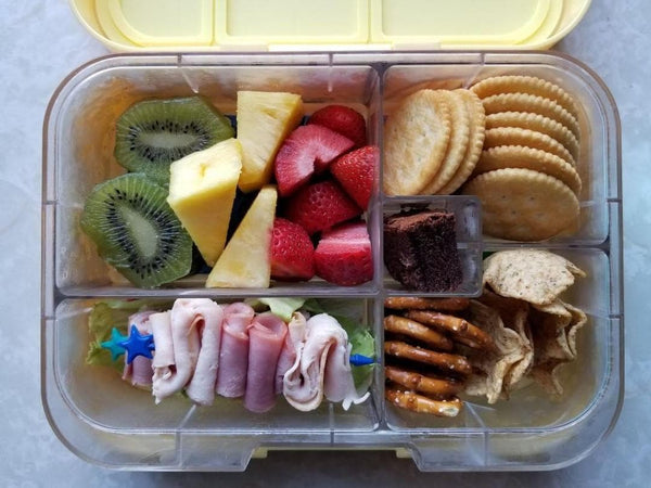 Munchbox Munch box bento bentobox midi5 Yumbox  Yellow Lemonade