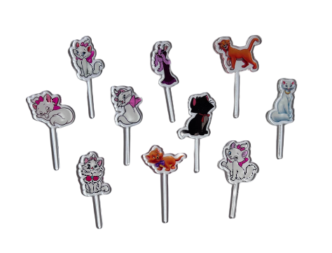 Aristocats Acrylic Food Picks