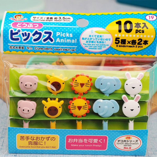 Five Animals Food Picks - Set A