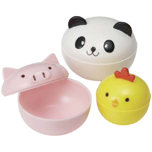 Mini Animal Bowls with Lids