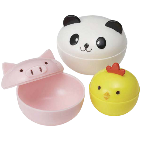 Mini Animal Bowls with Lids
