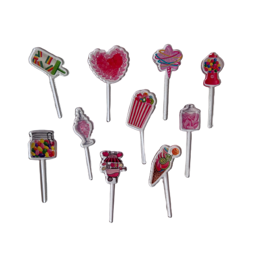 Candy Land Acrylic Food Picks