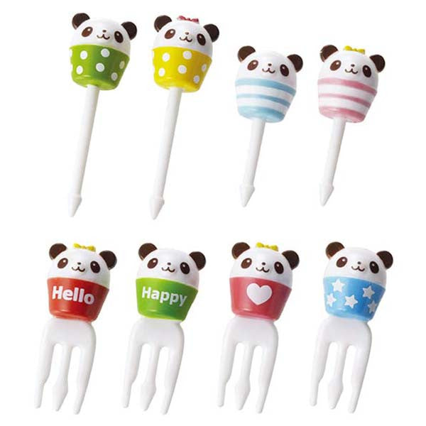 Cuppy Panda Food Bento Picks and Forks