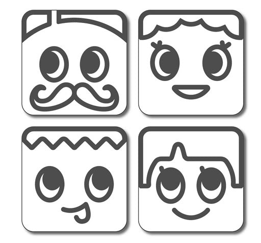 Funny Face Food Cutter and Stamp Set
