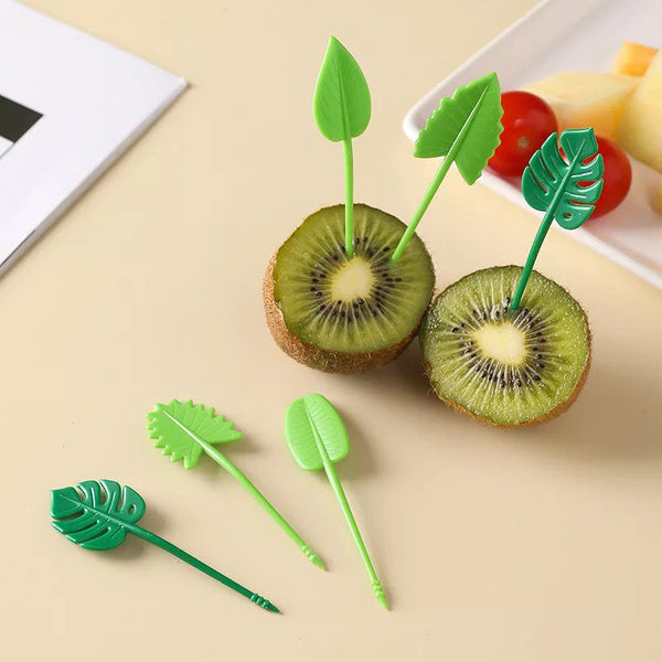 Garden Leaves Food Picks - Set B