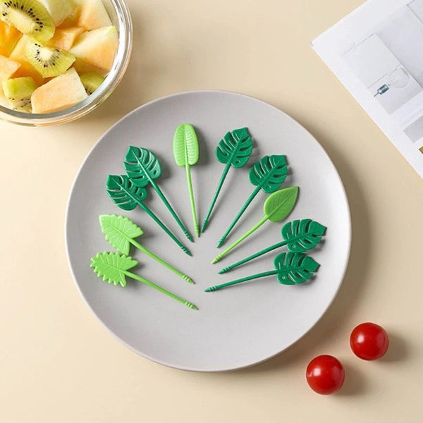 Garden Leaves Food Picks - Set B