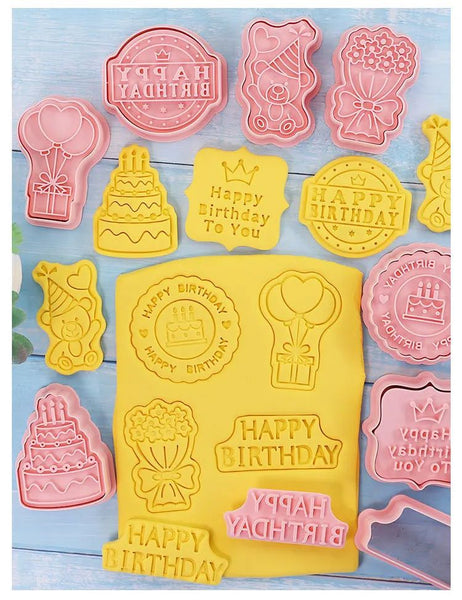 Happy Birthday Cutter & Stamp Set